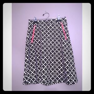 Le Lis 60s abstract print skirt